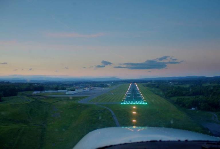 Evening Approach at LWB